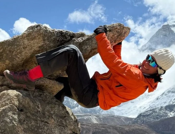 Karina Gorchs en el Everest