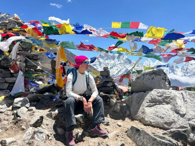 Karina Gorchs en el Everest